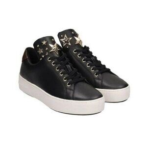 MICHAEL KORS Women's Mindy Leather Low Top Trainers Size 9.0 US
